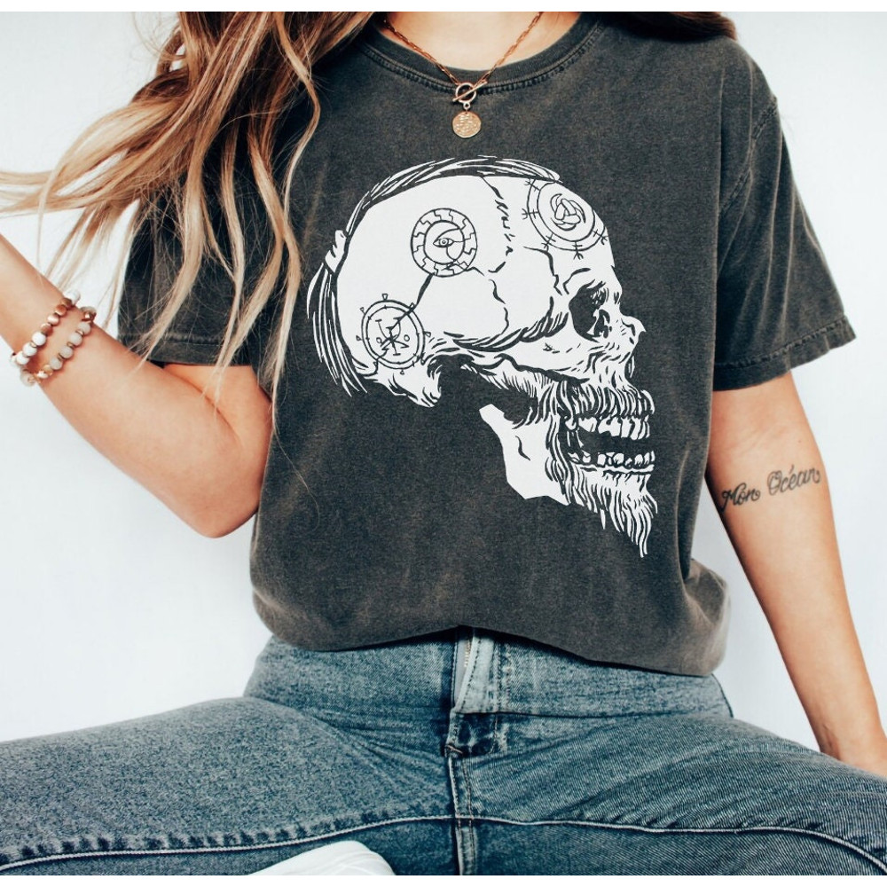 Vikings Warrior Runic Skull Cool T Shirt Norse Mythology For Men And Women,Viking Nordic Gift For Guys,Viking Gift Shirt For Man And Woman - 3.jpg