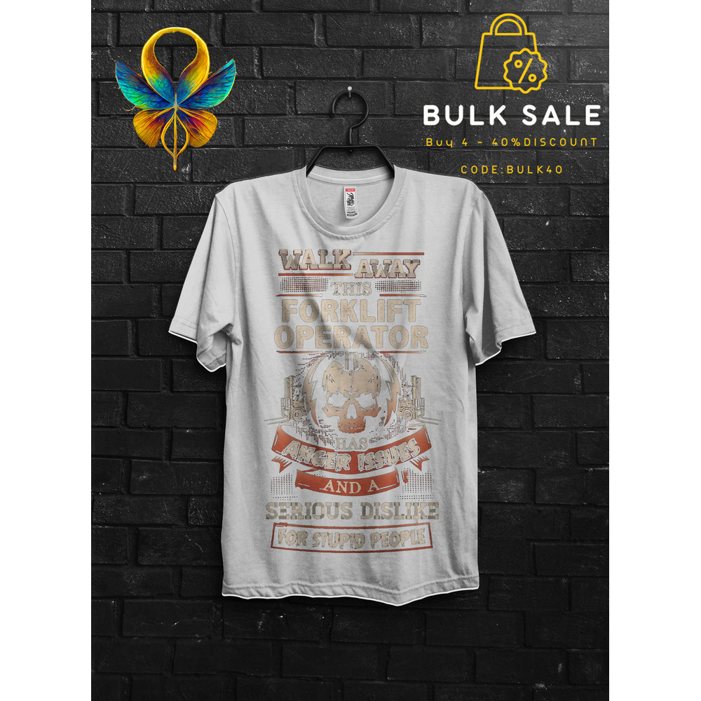 Walk Away Forklift Certified Funny Gift T Shirt For Forklift Operator,Fire Skull Forklift Truck Driver Training TShirt For Forklift Mechanic - 2.jpg