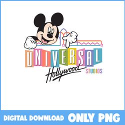 universal hollywood studio png, hollywood studio png, disneyland png, mickey mouse png, disney png digital file