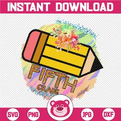 5th grade png, 5th grade png, fifth grade png, back to school png, first day of school, leopard apple png, pencil png