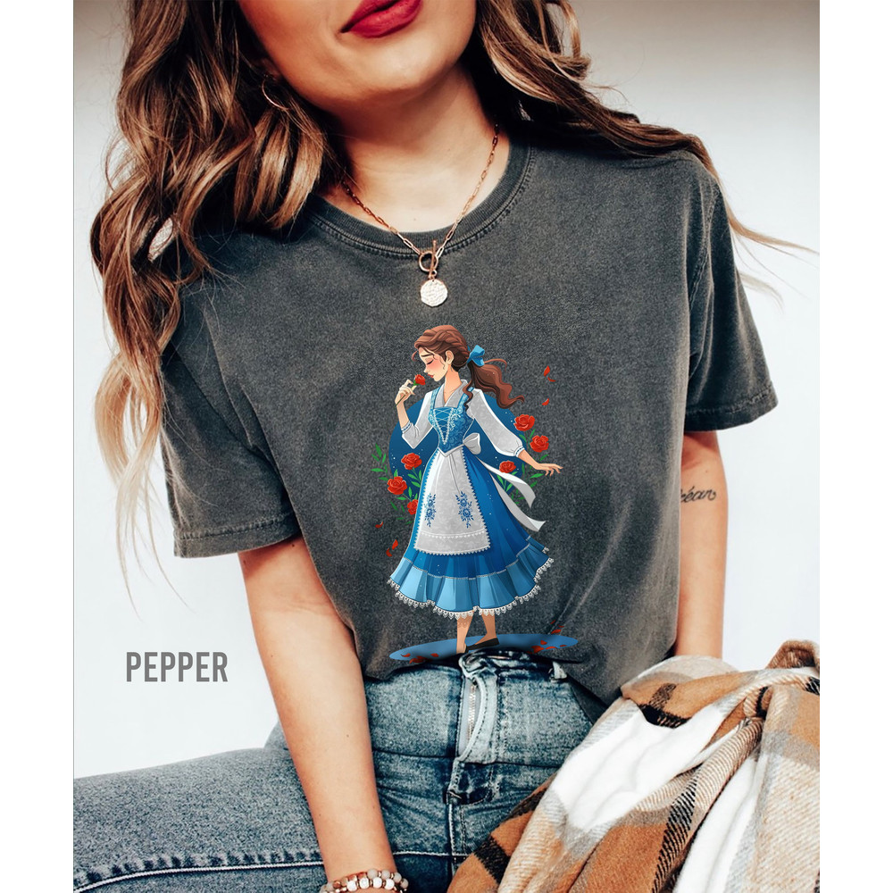 Comfort Colors Belle Princess Shirt, Disney Beauty And The Beast Shirt, Belle Shirt, Disneyland Family T-shirt,Comfort Belle Princess Shirt - 3.jpg