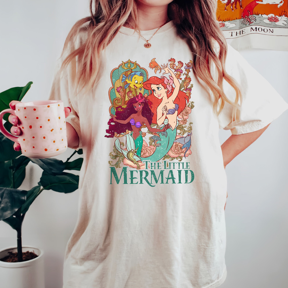 Comfort Colors Little Mermaid,Black Girl Magic Shirt, Black Queen Shirt, Black Ariel Shirt,Black Mermaid Shirt, Live Action Little Mermaid - 3.jpg