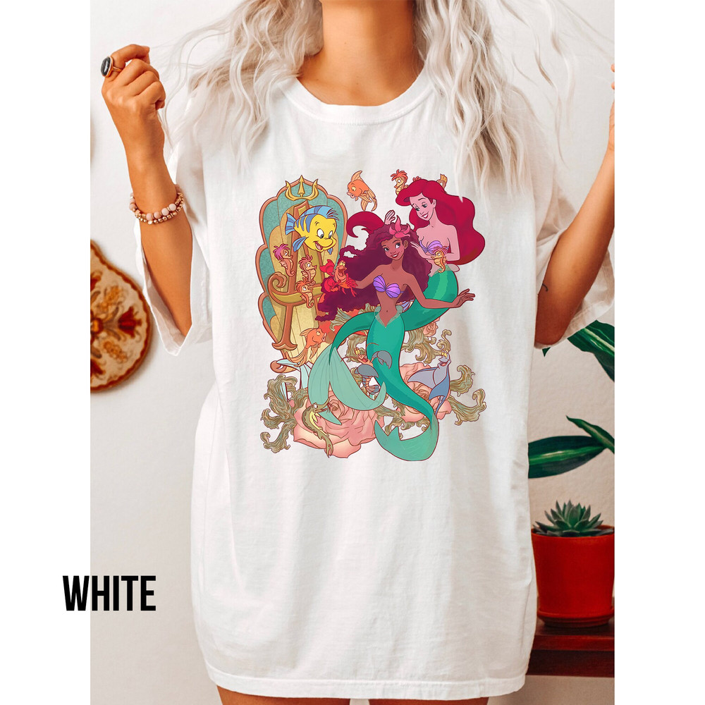 Comfort Colors Little Mermaid,Black Girl Magic Shirt, Black Queen Shirt, Black Ariel Shirt,Black Mermaid Shirt, Live Action Little Mermaid - 2.jpg