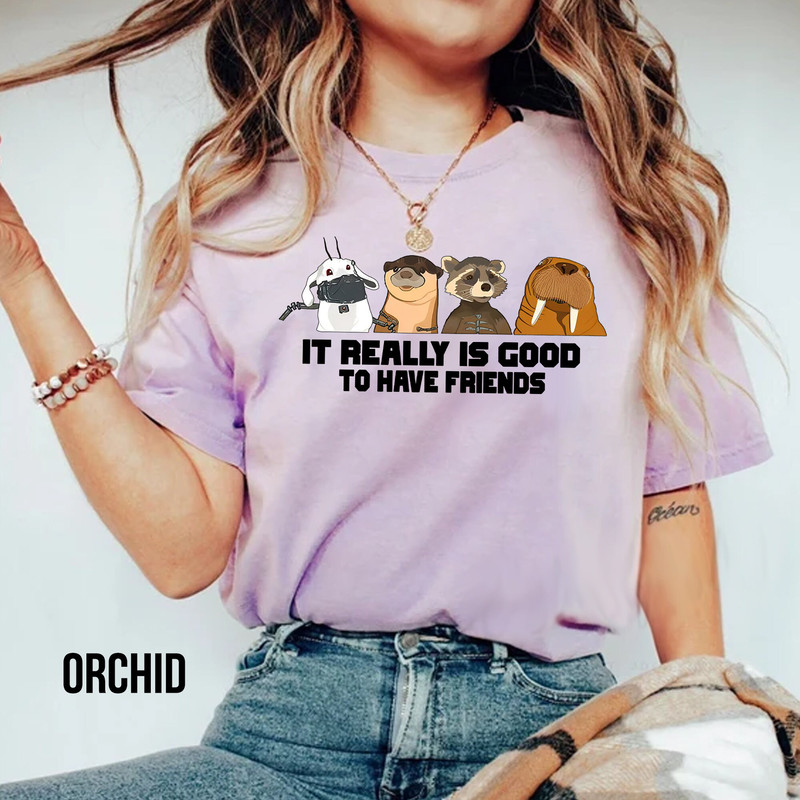 Comfort Colors Lylla Rocket Floor Teefs Shirt, Guardians of The Galaxy Vol3 Shirt, Into The Forever And Beautiful Sky, Rocket and Friends - 3.jpg