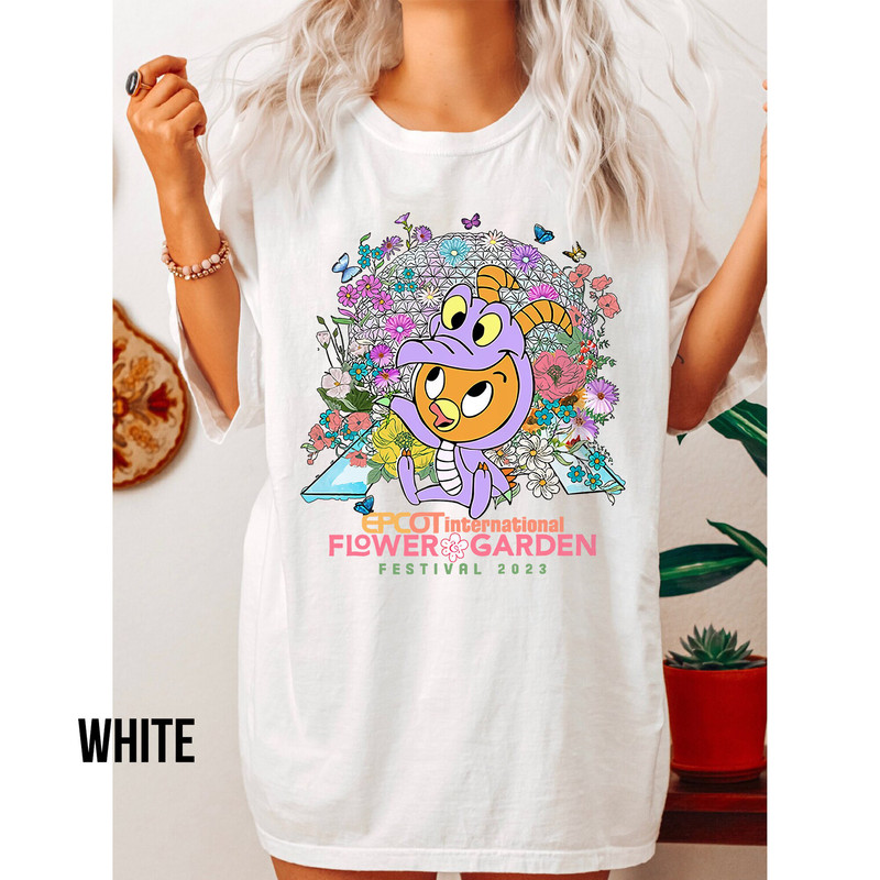 Comfort Colors Orange Bird Shirt, Epcot Flower & Garden Festival 2023, Disney Orange Bird Epcot, Figment Epcot, Let The Magic Blossom Shirt - 3.jpg