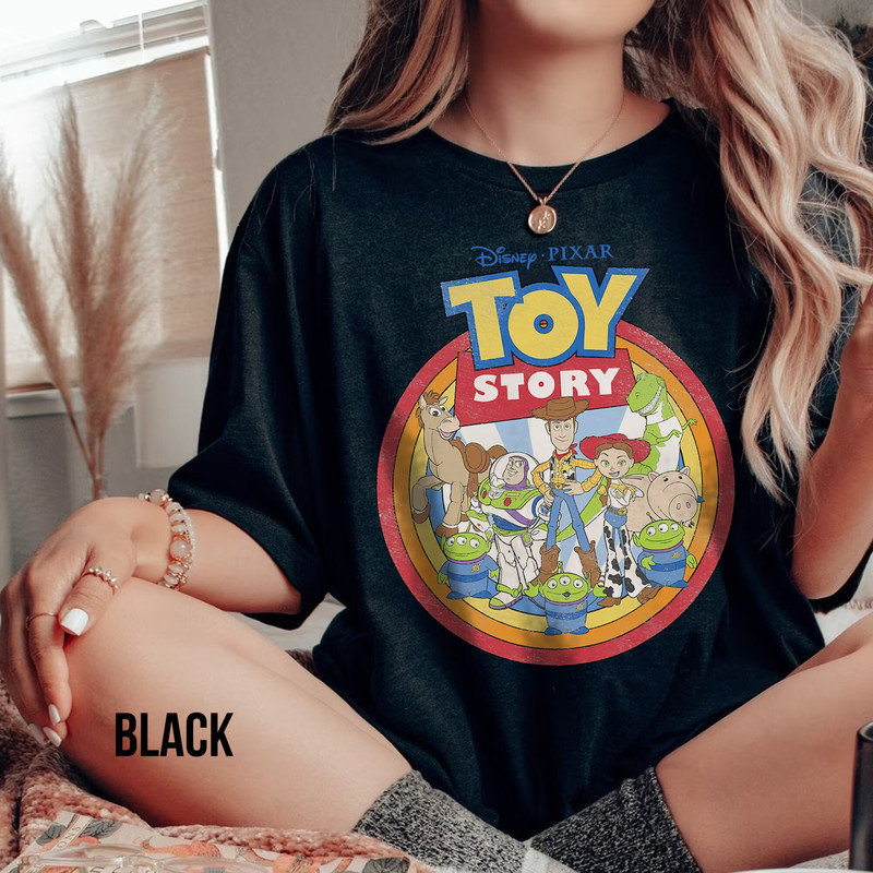 Comfort Colors Retro Disney Pixar Toy Story 95 Distressed Colorful Shirt, Buzz Lightyear, Toy Story Shirt, Comfort Colors Disney Shirt - 5.jpg