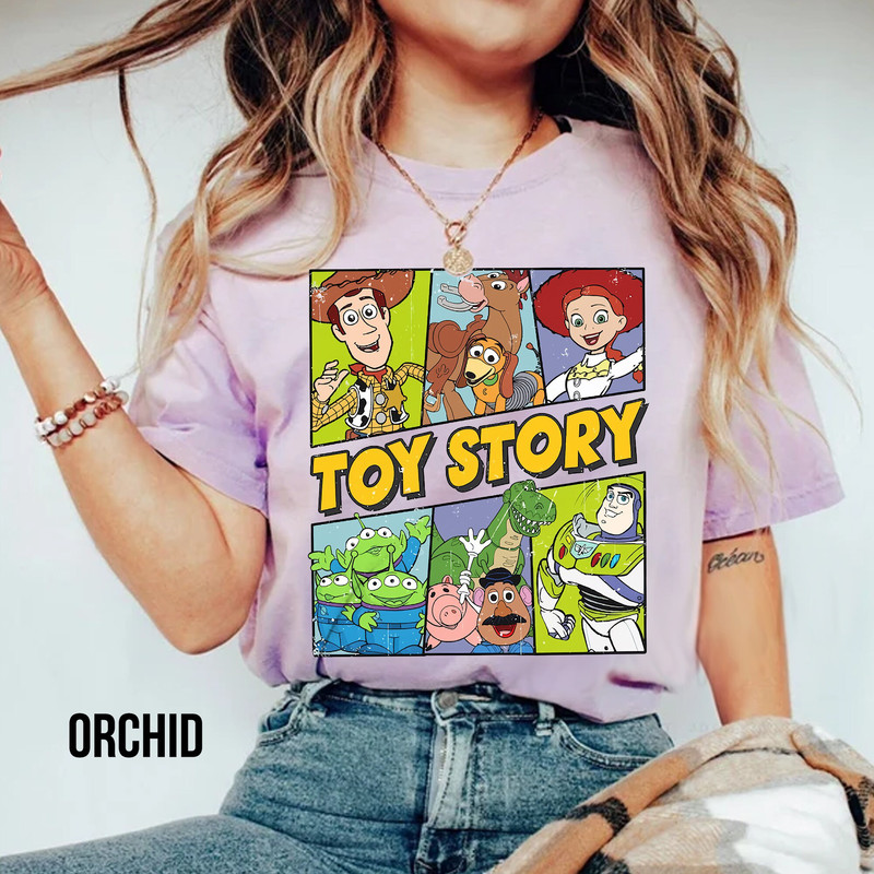 Comfort Colors Retro Disney Pixar Toy Story 95 Distressed Colorful Shirt, Buzz Lightyear, Toy Story Shirt, Comfort Colors Disney Shirt - 2.jpg