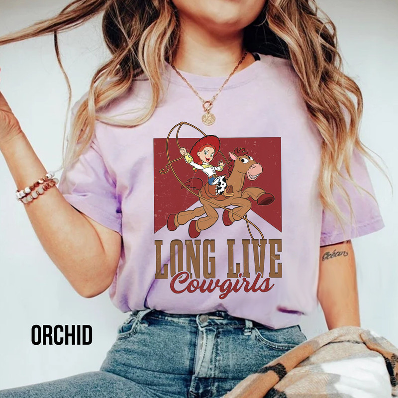Comfort Colors Retro Jessie Shirt, Disney Pixar Toy Story Jessie Long Live Cowgirls Shirt, Magic Kingdom Unisex T-shirt, Retro Disney Shirt - 2.jpg