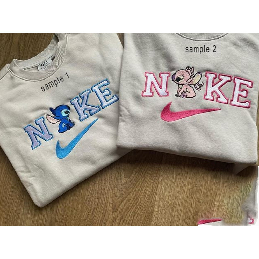 Stitch X Angel Couple Matching Anniversary Embroidered Sweatshirt Shirt2.jpg