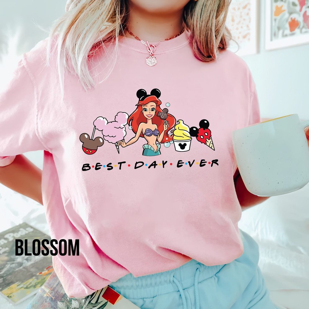 Comfort Colors The Little Mermaid Princess Ariel Shirt, Disney Princess Shirt, Disney Girl Trip 2023, Disney Family Shirt, Vintage Mermaid - 1.jpg