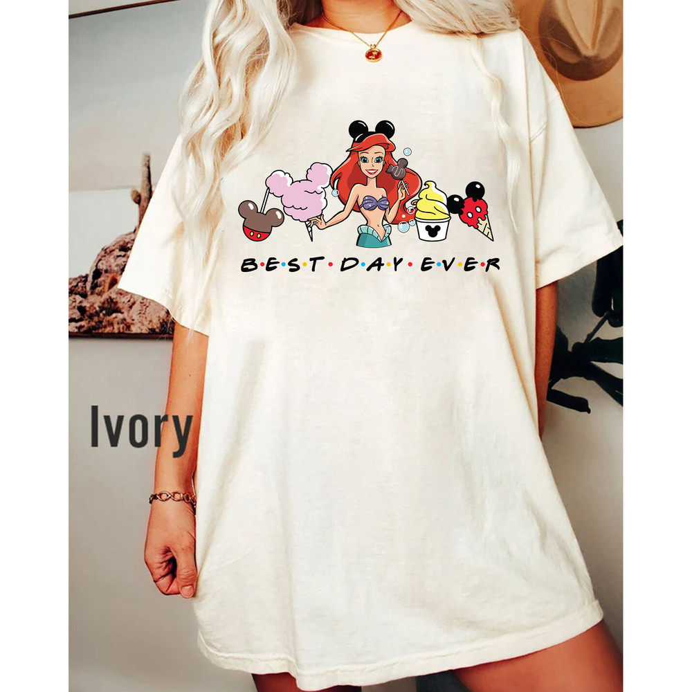 Comfort Colors The Little Mermaid Princess Ariel Shirt, Disney Princess Shirt, Disney Girl Trip 2023, Disney Family Shirt, Vintage Mermaid - 4.jpg