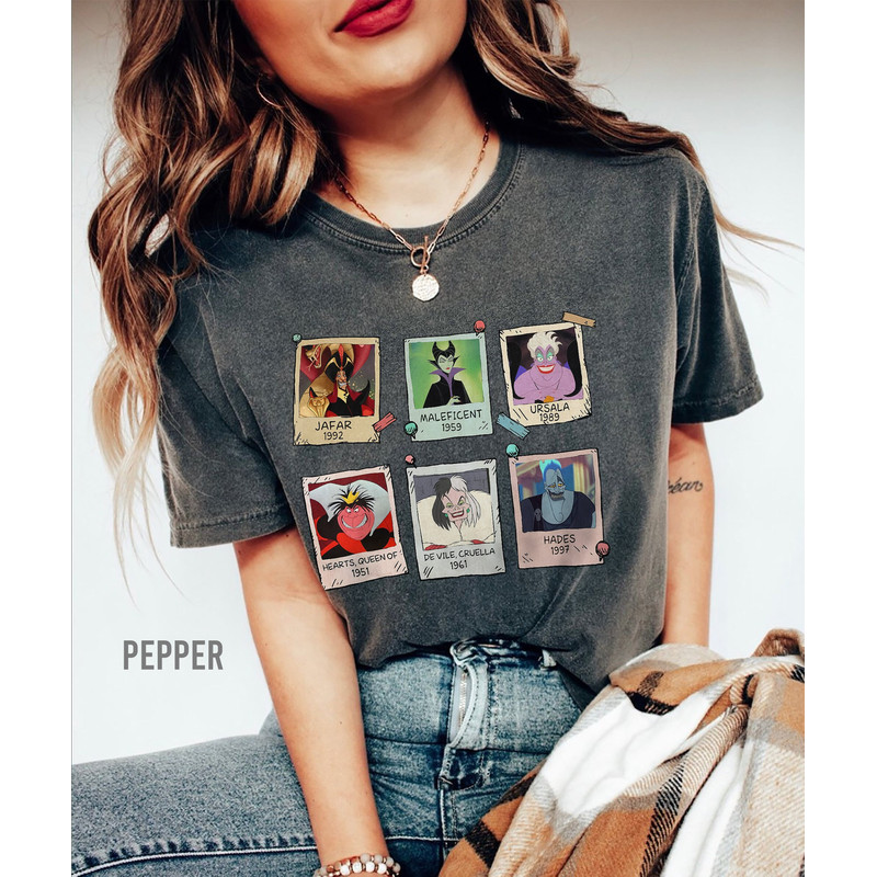 Comfort Colors Villains Characters Shirt, Retro Disney Villains Characters Maleficent Ursula Evil Queen Hades Shirt, Disney Shirt, WDW Shirt - 1.jpg