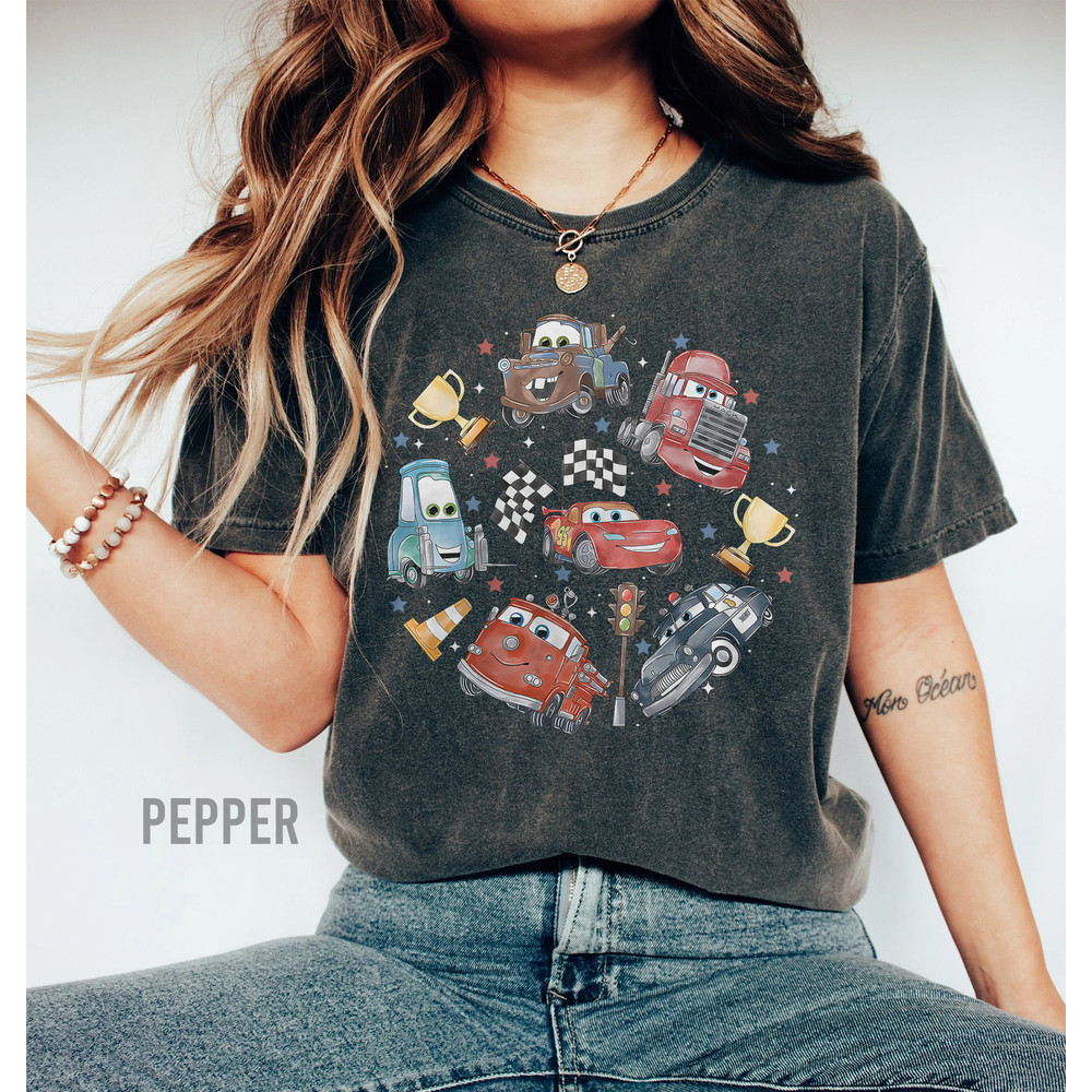 Comfort ColorsĀ® Retro Lightning Mcqueen Shirt, Disney Cars Shirt, Disney Shirt, Disney Pixar Shirt, Cars Birthday Shirt, Cars Land Shirt - 3.jpg