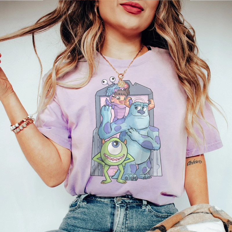 Disney Monster Inc Shirt, Monster Inc Comfort Colors Shirt, Monsters University Shirt, Disney Family Vacation Shirt, Vintage Disney Shirt - 1.jpg