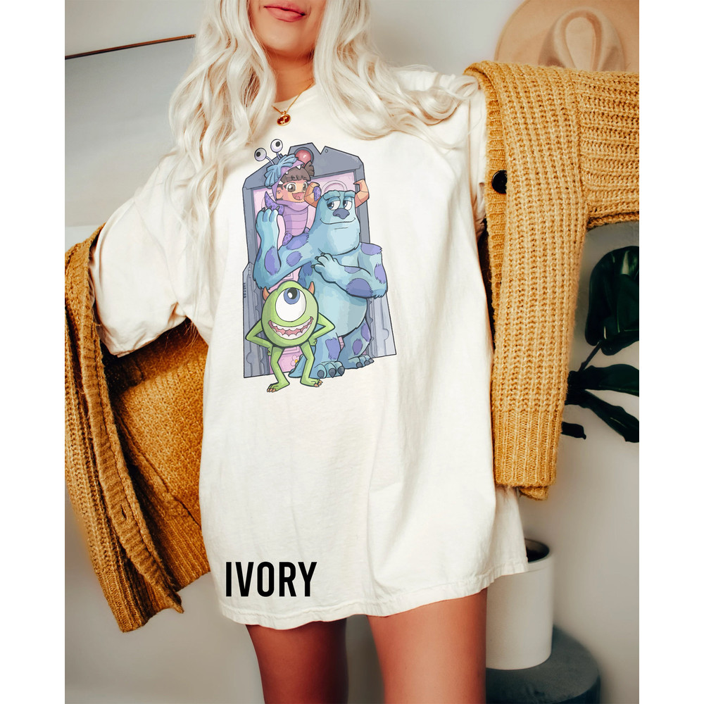 Disney Monster Inc Shirt, Monster Inc Comfort Colors Shirt, Monsters University Shirt, Disney Family Vacation Shirt, Vintage Disney Shirt - 2.jpg