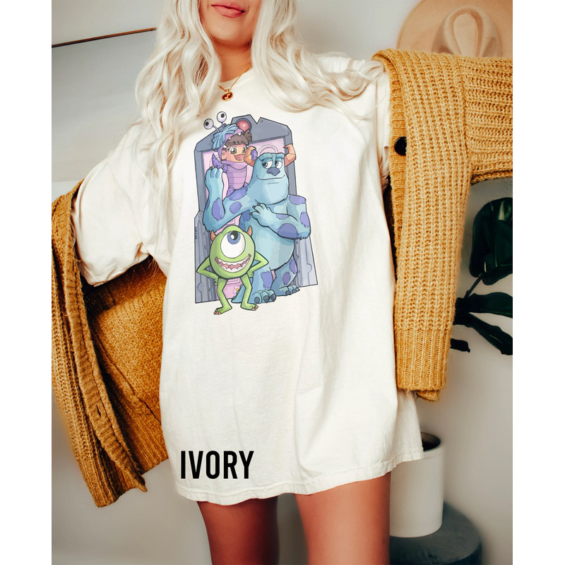 Disney Monster Inc Shirt, Monster Inc Comfort Colors Shirt, Monsters University Shirt, Disney Family Vacation Shirt, Vintage Disney Shirt - 2.jpg
