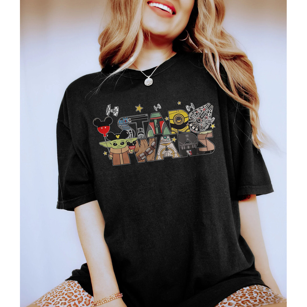 Disney Star Wars Shirt, Custom Text Star Wars Characters, Disney Family Shirt, Disney Balloons Group Shirt, Star Wars Trip 2023, Star Wars - 3.jpg
