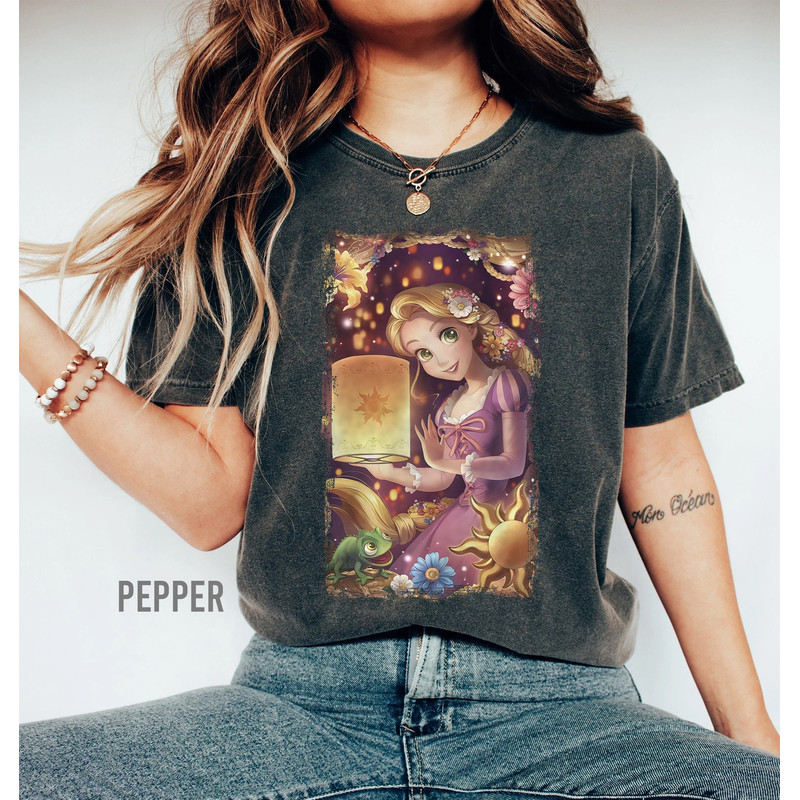 Disney Tangled Rapunzel Shirt, Rapunzel Shirt, Disney Rapunzel Shirt, Disney Tangled Shirt, Disney Trip Shirt, Comfort Colors Shirt - 2.jpg