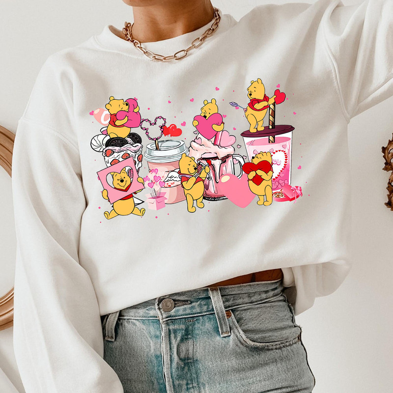 Disney Valentine Pooh Shirt, Disney Pooh Bear And Friend Shirt, Pooh Valentine's Day Shirt, Valentine Couple Matching, Women Valentine Shirt - 4.jpg