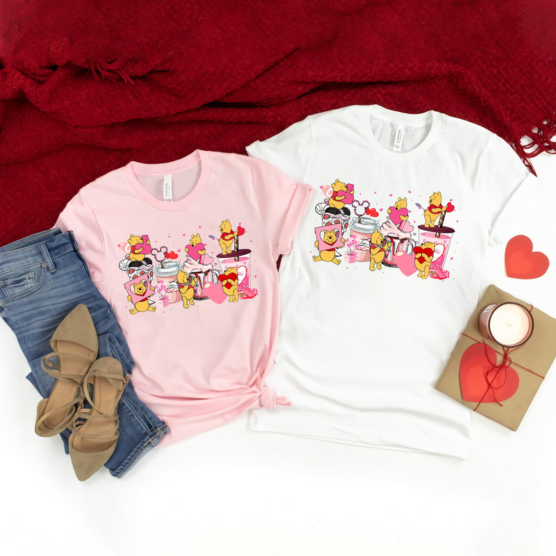 Disney Valentine Pooh Shirt, Disney Pooh Bear And Friend Shirt, Pooh Valentine's Day Shirt, Valentine Couple Matching, Women Valentine Shirt - 5.jpg