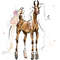 light chestnut Arabian Horse ART commission cute sketch doodle custom original equine artist cartoon illustration pet portrait realistic drawing personalized pa
