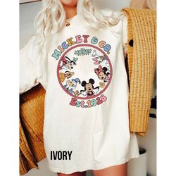 mickey co 1928 comfort color shirt, vintage disney mickey and friends shirt, retro mickey mouse shirt, disney trip shir