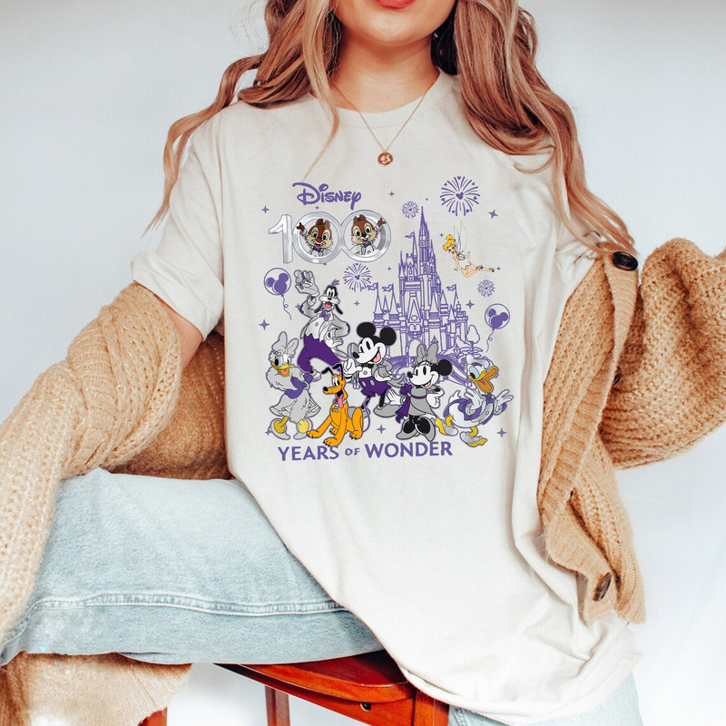 Mickey and Friends Disney 100 Years Of Wonder Shirt, Walt Disney T-shirt, Disneyland 2023 Trip 100th Anniversary, Disney Family Shirt - 1.jpg