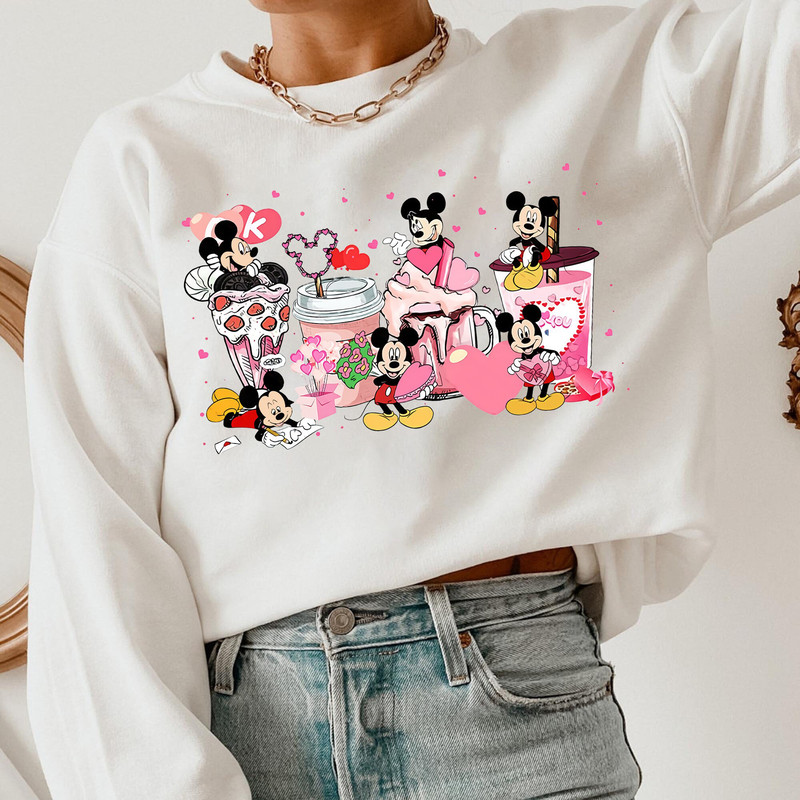 Mickey Mouse Shirt, Mickey Valentines Shirt, Mickey Mouse Coffee Valentines Shirt, Disney Valentine Shirt,Latte Valentine Shirt,Disney Shirt - 4.jpg