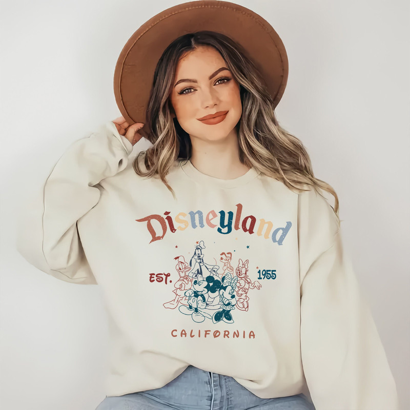 Retro Mickey And Friends Disneyland Est 1955 Shirt, Disneyland Shirt, Family Vacation Shirt, Magic Kingdom, Minnie Donald Shirt, California - 1.jpg