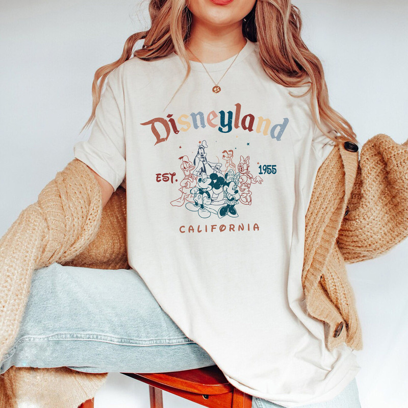 Retro Mickey And Friends Disneyland Est 1955 Shirt, Disneyland Shirt, Family Vacation Shirt, Magic Kingdom, Minnie Donald Shirt, California - 2.jpg