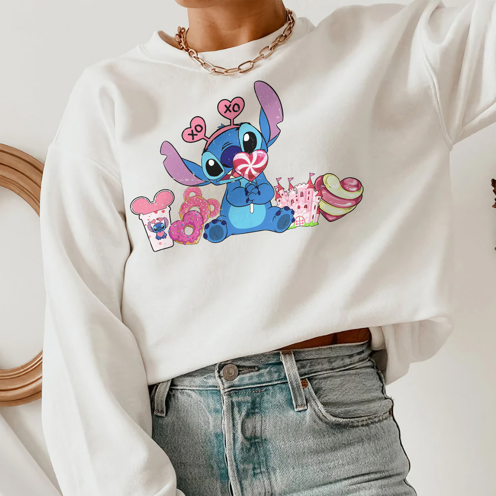 Stich Couple Shirt, Stich Valentines Shirt, Stich Coffee Valentines Shirt, Disney Valentine Shirt, Latte Valentine Shirt, Stich Disney Shirt - 2.jpg