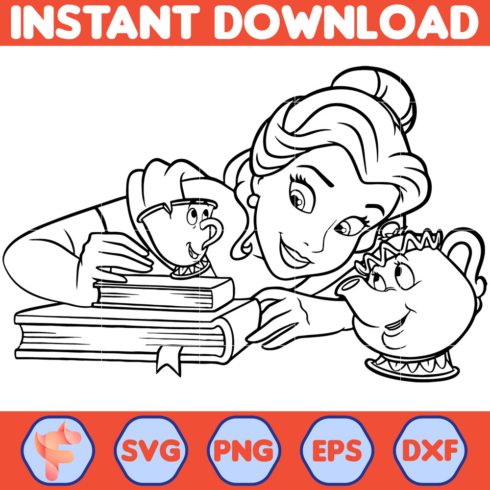 Disney Beauty And The Beast SVG, Belle Svg, Disney Svg,Beauty and The Beast Disney SVG, Beauty And The Beast Svg, Instant Download (6).jpg