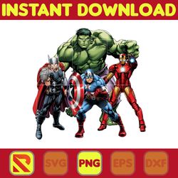 avengers png, marvel clipart png, super heroes, iron man, captain america, hulk, thor, hawkeye, spider man png (196)