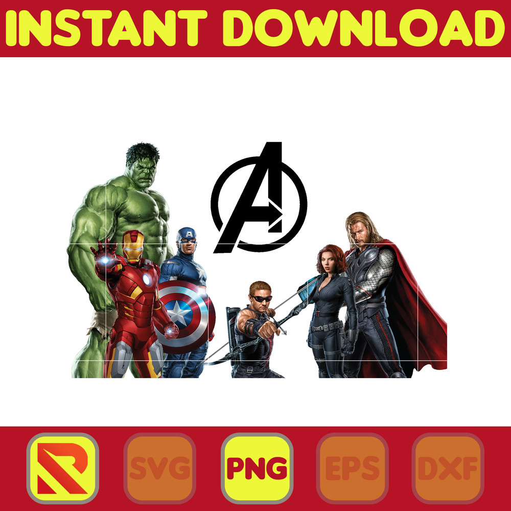 Avengers PNG, Marvel Clipart png, Super Heroes, Iron Man, Captain America, Hulk, Thor, Hawkeye, Spider Man Png (200).jpg