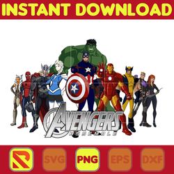 avengers png, marvel clipart png, super heroes, iron man, captain america, hulk, thor, hawkeye, spider man png (204)