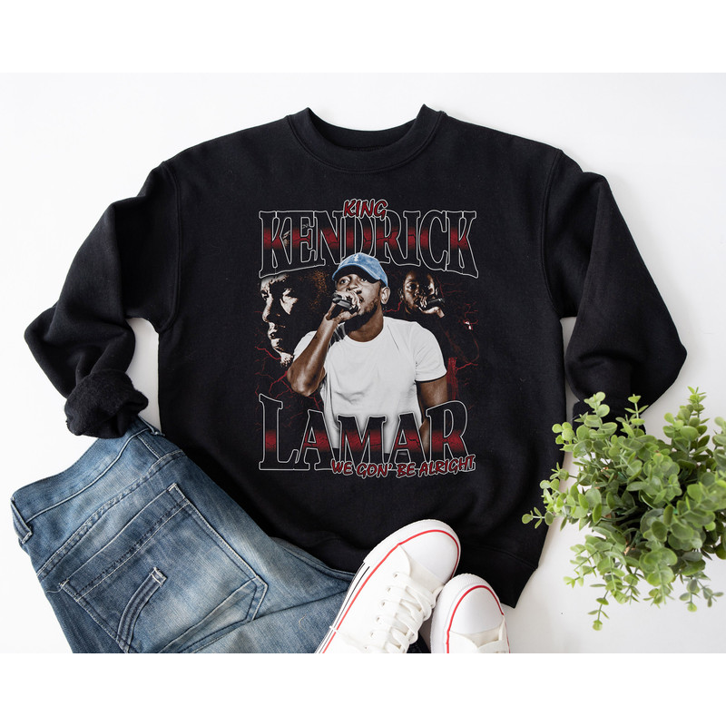 Kendrick Lamar Tshirt, Kendrick Lamar Sweatshirt, Kung Fu Kenny Vintage Hip Hop 90s Retro Graphic Tee Streetwear Gifts - 3.jpg