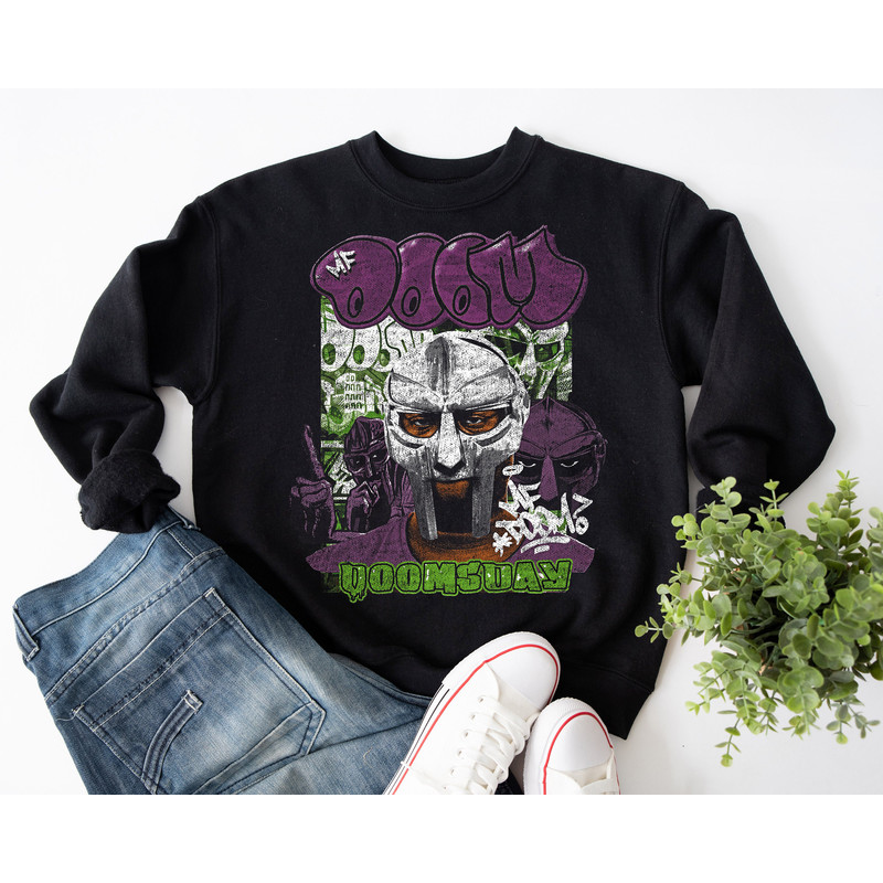 MF Doom Tshirt, MF Doom Sweatshirt, Doomsday Sweatshirt, Mf Doom Fans Gift, Underground, Hip Hop - 3.jpg