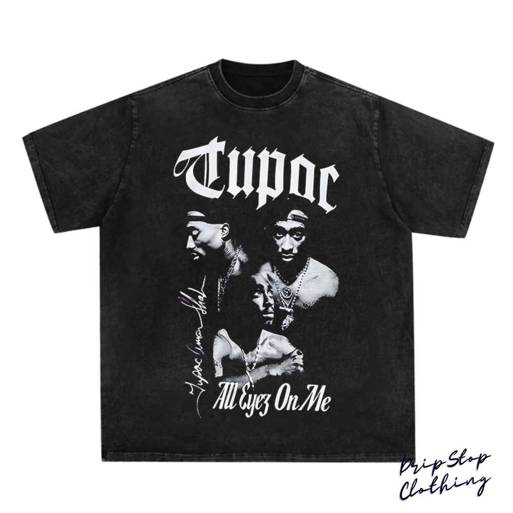 2PAC T-SHIRT Rap Concert Merch 2Pac Rare Hip Hop Graphic Print Vintage Style 2PAC All Eyez On Me - 1.jpg