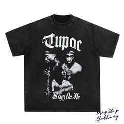 2PAC T-SHIRT , Rap Concert Merch 2Pac Rare Hip Hop Graphic Print , Vintage Style , 2PAC All Eyez On Me