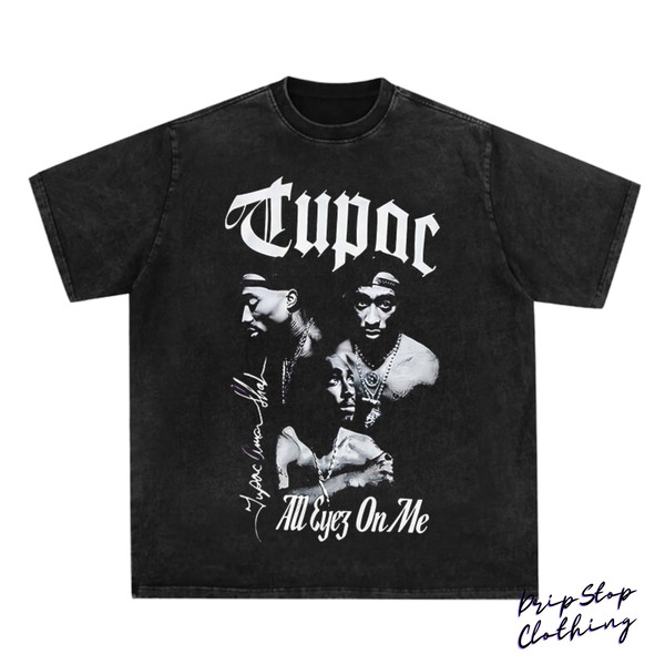 2PAC T-SHIRT  Rap Concert Merch 2Pac Rare Hip Hop Graphic Print  Vintage Style  2PAC All Eyez On Me - 1.jpg