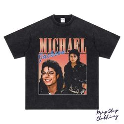 michael jackson t-shirt , pop concert merch michael jackson rare hip hop graphic print , vintage style , michael jackson