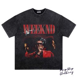 the weeknd t-shirt , rare hip hop graphic print , rap tee concert merch the weeknd