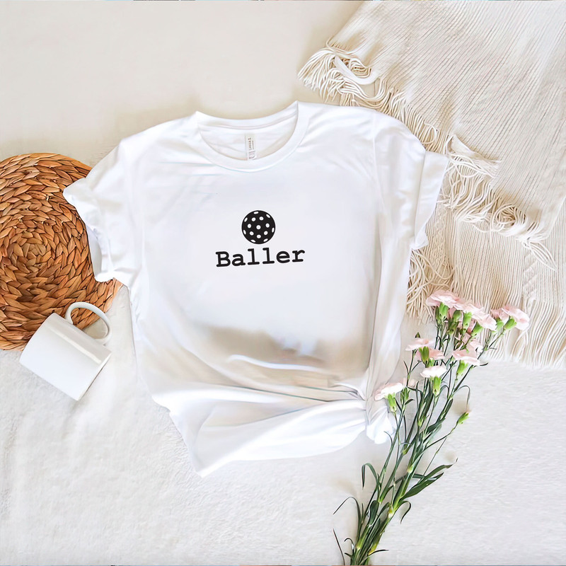 Baller Introvert Pickleball Shirt for Women, Pickleball Gifts, Sport Shirt, Pickleball Shirt, Sport Graphic Tees, Sport Outfit - 2.jpg
