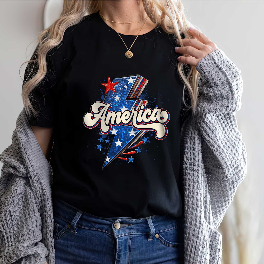 Mama Retro America tee, Fourth of July Shirt T-Shirt, USA shirt, Summer BBQ t-shirt, America shirt Comfort Colors Women's 4th of July Shirt - 4.jpg