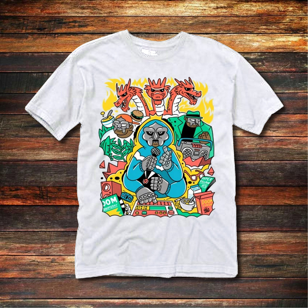 Mf Doom Y2k Graphic T-Shirt Madvillain Metal Face Tee Retro Unisex 90s Tee Mf Doom Tee Oversize Classic Shirt Music Gift DS2 - 1.jpg