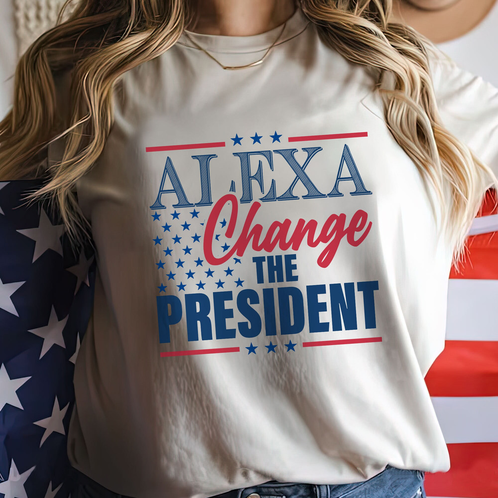 USA shirt, Summer BBQ t-shirt, Red White and Blue, America Tee, Alexa Change The President 4th of July, Fourth of July Shirt, 1776 Tee - 2.jpg
