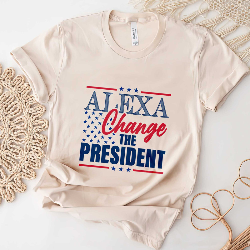 USA shirt, Summer BBQ t-shirt, Red White and Blue, America Tee, Alexa Change The President 4th of July, Fourth of July Shirt, 1776 Tee - 5.jpg