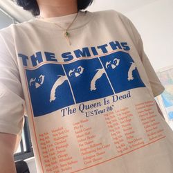 vintage the smiths shirt, the smiths shirt, the world wont listen t-shirt, the smiths us tour 86 queen is dead