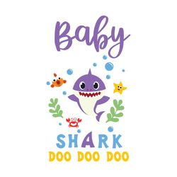 purple baby shark doo doo doo svg, trending svg, baby shark svg, kid song svg, baby shark clipart, baby shark vector, sh