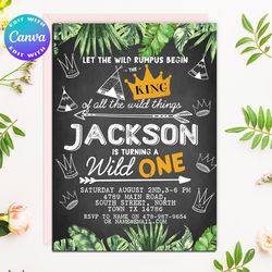 wild invitation, wild birthday party invitation, wild birthday party, wild party, wild birthday, wild invites, wild one